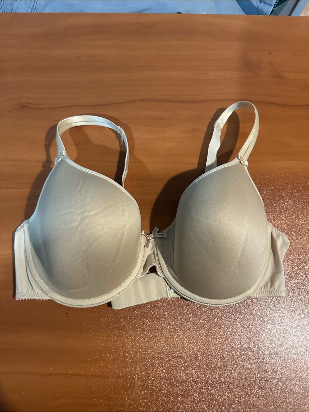 Chantelle Beige Nude Underwire Full Coverage Bra Size 34